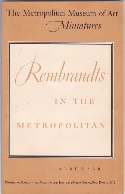 Image for Rembrandts in the Metropolitan - Album LR