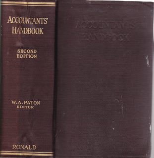 Image for Accountants? handbook 2nd Edition 1933 Edited by W.A. Paton, Ph.D., C.P.A. (Hard Cover)